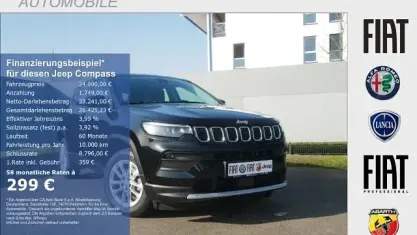 Gebraucht Jeep Compass Altitude 131 PS (96 kW) 2024 Schwarz SUV