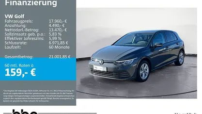 Gebraucht VW Golf VIII Life 131 PS (96 kW) 2020 Grau Limousine