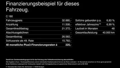 Gebraucht 2023 Mercedes C180 Avantgarde Limousine | 32.880 € (Fairer Preis)