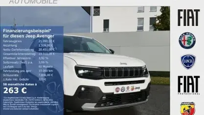 Usata Jeep Avenger Summit 101 CV (74 kW) 2025 Bianco SUV
