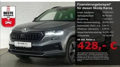 Grau Gebraucht 2024 Skoda Karoq SportLine SUV | 35.824 € (Fairer Preis)