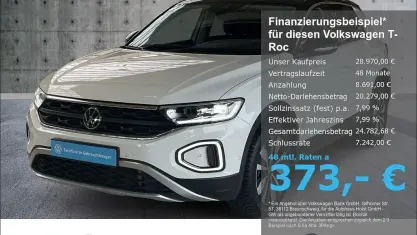 Gebraucht VW T-Roc Goal 150 PS (110 kW) 2025 Weiß SUV