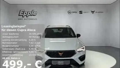 Second-hand Cupra Ateca VZ 300 CP (220 kW) 2025 Alb SUV
