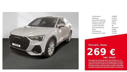 Weiß Gebraucht 2022 Audi Q3 Sportback Ambiente SUV | 26.880 € (Guter Preis)