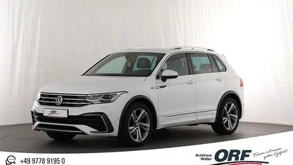 Pure white Gebraucht 2021 VW Tiguan R-line SUV | 28.990 € (Fairer Preis)
