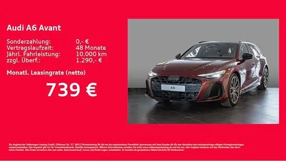 Neu Audi A6 Ambiente 299 PS (219 kW) 2026 Rot Kombi