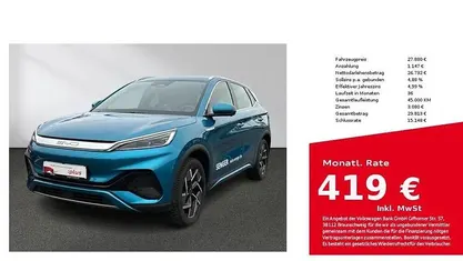 Second-hand BYD Atto 3 150 kW (204 CP) 2024 Albastru