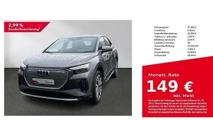 Gebraucht Audi Q4 Sportback e-tron Advanced 150 kW (204 PS) 2022 Taifungrau metallic SUV