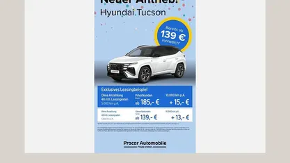 Neu Hyundai Tucson Select 150 PS (110 kW) 2026 Atlas white SUV