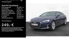 Navarrablau metallic Gebraucht 2021 Audi A5 Sportback Advanced Plus Coupé | 32.980 € (Fairer Preis)