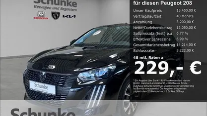 Schwarz Gebraucht 2024 Peugeot 208 Active Kleinwagen | 16.440 € (Fairer Preis)