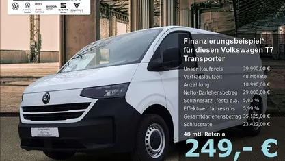Weiss Neu 2025 VW Transporter Van | 39.990 € (Superpreis)