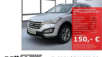 Gebraucht Hyundai Santa Fe Premium 200 PS (147 kW) 2017 Silber SUV
