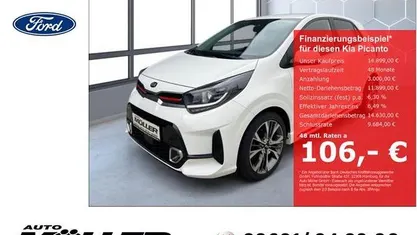 Weiss Gebraucht 2021 Kia Picanto GT-Line Kleinwagen | 14.899 € (Guter Preis)