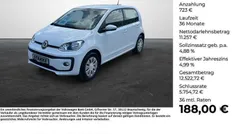Weiß Gebraucht 2021 VW up! move up! Kleinwagen | 11.980 € (Fairer Preis)