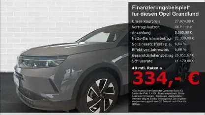 Neu Opel Grandland X Edition 145 PS (106 kW) 2025 Grafik grau SUV