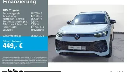 Gebraucht VW Tayron R-line 193 PS (141 kW) 2025 Weiß SUV