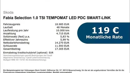 Gebraucht Skoda Fabia Selection 95 PS (69 kW) 2026 Kleinwagen