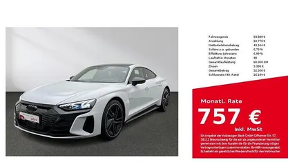 Gebraucht 2022 Audi e-tron GT quattro Ambiente Limousine | 53.880 € (Fairer Preis)