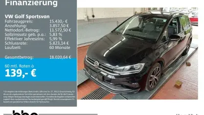 Używany VW Golf Sportsvan Comfortline 131 KM (96 kW) 2018 Czarny Minivan