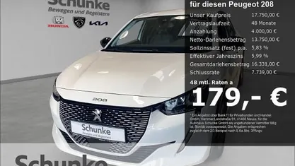 Gebraucht Peugeot e-208 Allure 100 kW (136 PS) 2022 Weiss Kleinwagen