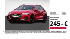 Rot Gebraucht 2024 Audi A3 Sportback S-Line Limousine | 36.195 € (Etwas zu teuer)