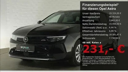 Gebraucht Opel Astra Elegance 131 PS (96 kW) 2023 Schwarz Kombi