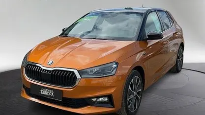 Gebraucht Skoda Fabia Style 110 PS (80 kW) 2022 Phoenixorange metallic/schwar Kleinwagen