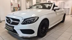 Polarweiss unilack Gebraucht 2018 Mercedes C250 AMG line Cabrio | 26.999 € (Fairer Preis)