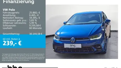 Gebraucht VW Polo R-line 95 PS (69 kW) 2026 Blau Kleinwagen