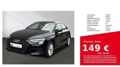 Brillantschwarz Gebraucht 2024 Audi A3 Ambiente Limousine | 23.980 € (Fairer Preis)