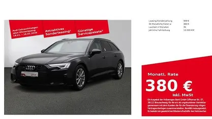 Schwarz Gebraucht 2025 Audi A6 Ambiente Kombi | 50.880 € (Superpreis)