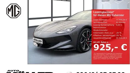 Neu MG Cyberster 375 kW (510 PS) 2025 Grau Cabrio