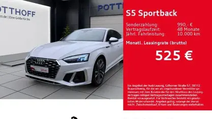 Gebraucht Audi S5 Sportback Sport 341 PS (250 kW) 2022 Ibisweiß Kleinwagen