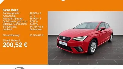 Gebraucht Seat Ibiza Style 115 PS (84 kW) 2024 Rot Limousine