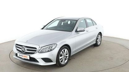 Brugt Mercedes C180 Avantgarde 156 HK (114 kW) 2020 Sølv Sedan