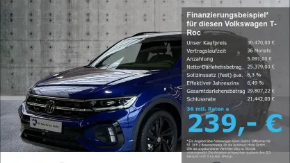 Neu VW T-Roc R-line 116 PS (85 kW) 2025 Blau SUV