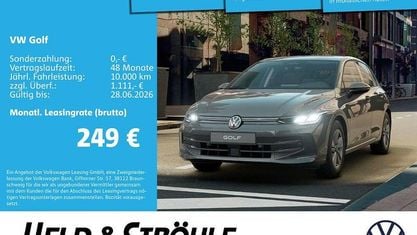 Ny VW Golf VIII Life 116 HK (85 kW) 2026 Grå Sedan