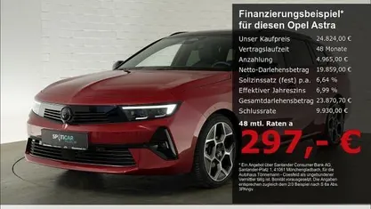Kardio rot (metallic) Gebraucht 2024 Opel Astra Ultimate Kombi | 24.824 € (Fairer Preis)