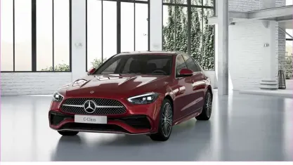 Brugt Mercedes C300 AMG 265 HK (194 kW) 2025 Rød Sedan