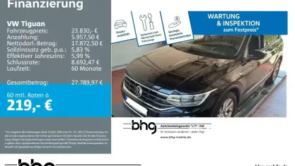 Gebraucht VW Tiguan Life 150 PS (110 kW) 2022 Schwarz SUV