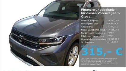 Gebraucht VW T-Cross Goal 116 PS (85 kW) 2025 SUV