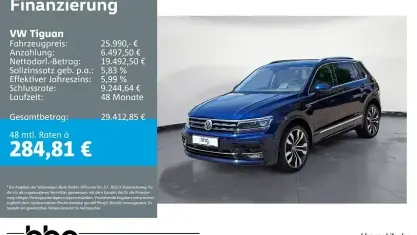 Gebraucht VW Tiguan Highline 220 PS (161 kW) 2018 Blau SUV