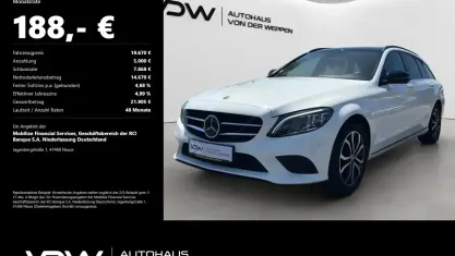 Gebraucht Mercedes C200 Avantgarde 184 PS (135 kW) 2019 Weiß Kombi