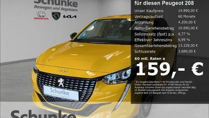 Gebraucht Peugeot 208 Allure 101 PS (74 kW) 2023 Gelb Kleinwagen
