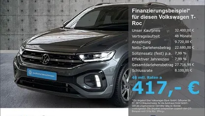 Grau Gebraucht 2025 VW T-Roc R-line SUV | 32.400 € (Fairer Preis)