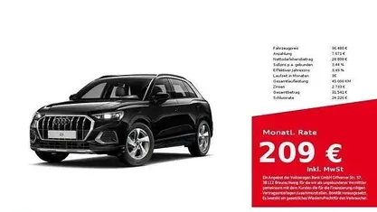 Occasion Audi Q3 Advanced Plus 150 PK (110 kW) 2025 Zwart SUV