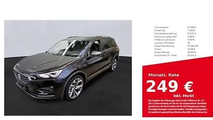 Gebraucht Seat Tarraco FR 245 PS (180 kW) 2021 Deep schwarz SUV