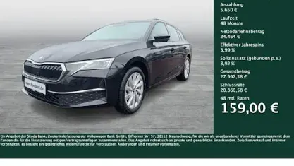 Brugt Skoda Octavia Selection 150 HK (110 kW) 2025 Sort Stationcar