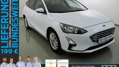 Gebraucht Ford Focus Titanium 125 PS (91 kW) 2020 Frostweiß Kombi